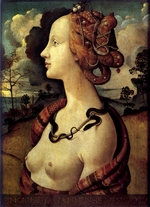 Piero di Cosimo - Porträt der Simonetta Vespucci (Kleopatra)