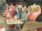 Salimbeni, Brüder Lorenzo und Jacopo - Die Taufe des Neubekehrten (Datail)