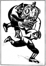 Lissitzky, El - Der Raub der Krone (Illustration zu den Ukrainischen Volksmärchen)