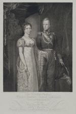 Velyn, Philipp - Porträt des Kronprinzen Wilhelm von Oranien-Nassau mit seiner Frau, Großfürstin Anna Pawlowna