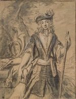 Saint-Jean, Jean Dieu de - Porträt der Prinzessin Maria Anna von Bayern (1660–1690) in Jagdkleidung