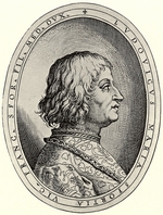 Campi, Antonio - Porträt von Ludovico Maria Sforza, Herzog von Mailand. Illustration für Cremona fedelissima