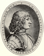 Campi, Antonio - Porträt von Gian Galeazzo Sforza, Herzog von Mailand. Illustration für Cremona fedelissima