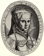 Campi, Antonio - Porträt von Maria I. Tudor, Königin von England. Illustration für Cremona fedelissima