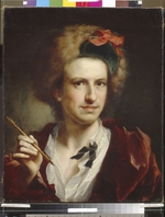 Mengs, Anton Raphael - Porträt von Francesco Bartolozzi (1728-1813), Kupferstecher, Zeichner und Verleger