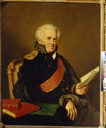 Kiprenski, Orest Adamowitsch - Porträt von Schriftsteller und Admiral Alexander Semjonowitsch Schischkow (1754-1841)