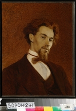 Kramskoi, Iwan Nikolajewitsch - Porträt von Maler Konstantin Sawizki (1844-1905)