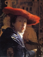 Vermeer, Jan (Johannes) - Mädchen mit rotem Hut