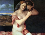 Bellini, Giovanni - Nackte junge Frau mit Spiegel