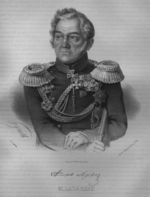 Borel, Pjotr Fjodorowitsch - Porträt von Admiral Michail Petrowitsch Lasarew (1788-1851)