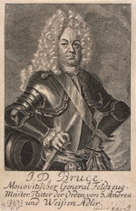 Unbekannter Künstler - Porträt von Jacob Daniel Bruce (1669-1735)