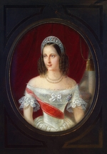 Unbekannter Künstler - Porträt von Großfürstin Maria Nikolajewna von Russland (1819–1876), Herzogin von Leuchtenberg
