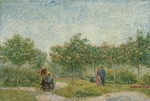 Gogh, Vincent, van - Garten in Montmartre mit Liebespaar