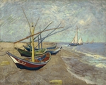 Gogh, Vincent, van - Fischerboote am Strand von Saintes-Maries-de-la-Mer