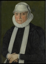 Unbekannter Künstler - Porträt von Anna Jagiellonica (1523-1596) als Witwe