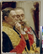 Repin, Ilja Jefimowitsch - Porträt von Iwan Goremykin und Nikolai Gerard