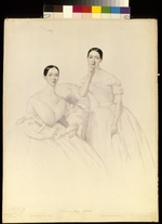 Unbekannter Künstler - Fanny und Theresa Elßler