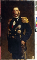 Tjurin, Iwan Alexeewitsch - Porträt von Admiral Iwan Petrowitsch Jepantschin (1788-1875)