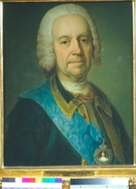 Unbekannter Künstler - Porträt von Graf Andrei Iwanowitsch Uschakow (1697–1772)