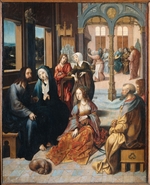 Engebrechtsz., Cornelis - Christus im Hause von Martha und Maria