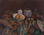 Cézanne, Paul - Stillleben mit Ingwergefäß, Zuckerdose und Orangen
