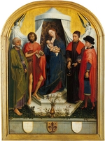 Weyden, Rogier, van der - Madonna und Kind mit vier Heiligen (Medici Madonna)