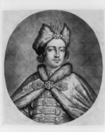 Faithorne, William II. - Porträt von Kaiser Peter I. der Große (1672-1725)