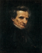 Courbet, Gustave - Porträt von Hector Berlioz (1803-1869)