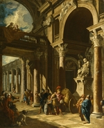 Pannini (Panini), Giovanni Paolo - Alexander der Große durchtrennt den Gordischen Knoten
