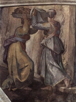 Buonarroti, Michelangelo - Detail des Fresko Judith und Holofernes in der Sixtinischen Kapelle