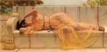 Alma-Tadema, Sir Lawrence - Mädchen in gelber Tunika