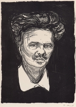 Munch, Edvard - Schriftsteller August Strindberg (1849-1912)