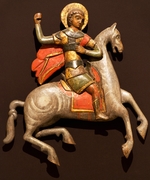 Altrussische Kunst - Das Drachenwunder des heiligen Georg