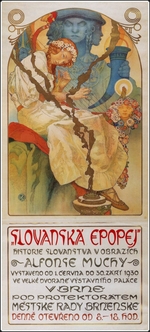Mucha, Alfons Marie - Plakat für die Ausstellung Das Slawische Epos (Slovanská epopej)