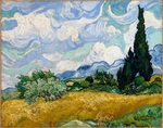 Gogh, Vincent, van - Weizenfeld mit Zypressen