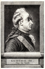 Unbekannter Künstler - Porträt von Gustav III. (1746-1792), König von Schweden