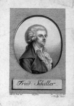 Stock, Dora - Porträt von Friedrich von Schiller (1759-1805)
