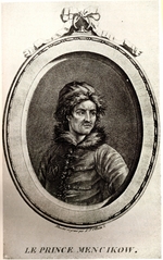 Unbekannter Künstler - Porträt von Alexander Danilowitsch Fürst Menschikow (1673-1729)