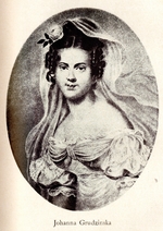 Unbekannter Künstler - Porträt von Joanna Grudzinska (1795-1831)