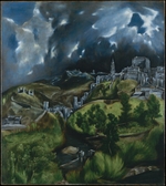 El Greco, Dominico - Blick auf Toledo