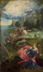 Tintoretto, Jacopo - Der Heilige Georg und der Drache