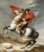 David, Jacques Louis - Bonaparte beim Überschreiten der Alpen am Großen Sankt Bernhard