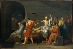 David, Jacques Louis - Sokrates, den Giftbecher trinkend