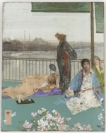 Whistler, James Abbott McNeill - Variationen in Fleischfarbe und Grün: Der Balkon