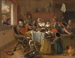 Steen, Jan Havicksz - Die fröhliche Familie