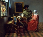 Vermeer, Jan (Johannes) - Ein Glas Wein