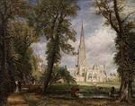 Constable, John - Die Kathedrale von Salisbury von Bischofsgarten
