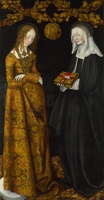 Cranach, Lucas, der Ältere - Die heiligen Christina und Odilia