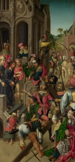 Meister von Delft - Christus dem Volke vorgestellt (Triptychon mit Szenen der Passion Christi, linke Tafel)