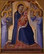 Lorenzetti, Pietro - Thronende Madonna mit Kind zwischen Engeln